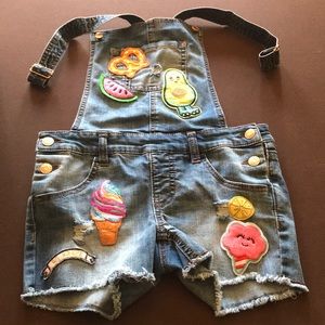 Girls overalls shorts
